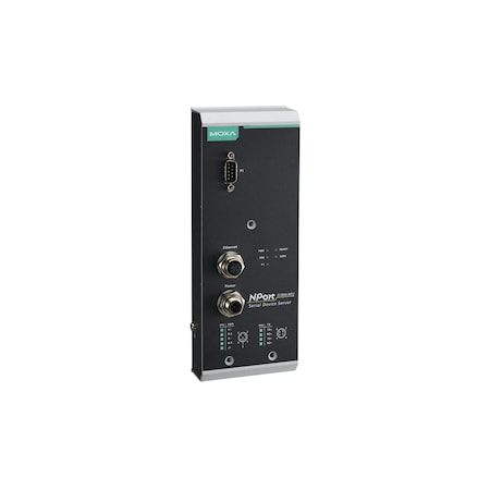 Moxa 1Port 3 In 1 Dvc Srvr W/ M12 Cnnct (Eth., Pwr Inpt), Nport 5150Ai-M12 NPort 5150AI-M12